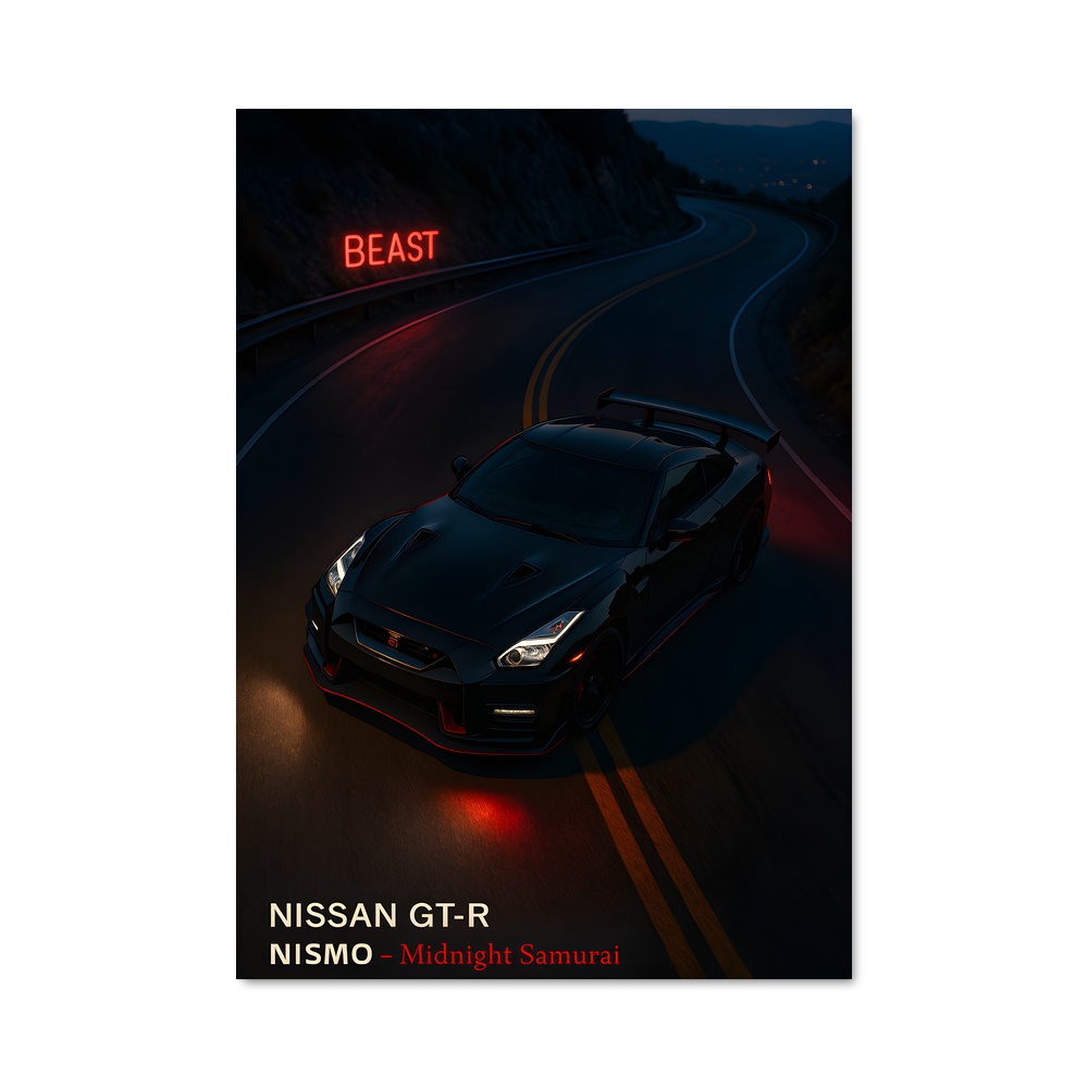 Poster magnifique Gt-r nismo